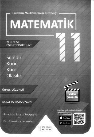 MATEMATİK YENİ NESİL SORULAR SİLİNDİR KONİ KÜRE OLASILIK