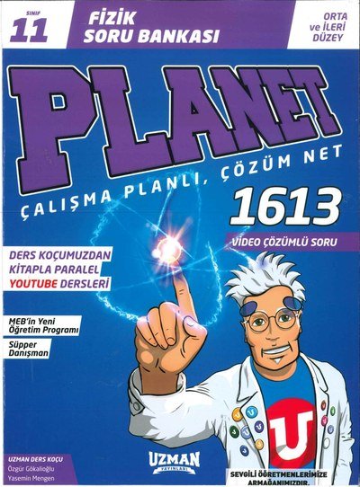 FİZİK SORU BANKASI PLANET ÇALIŞMA PLANLI ÇÖZÜM NET 1613 SORU FotokoPink