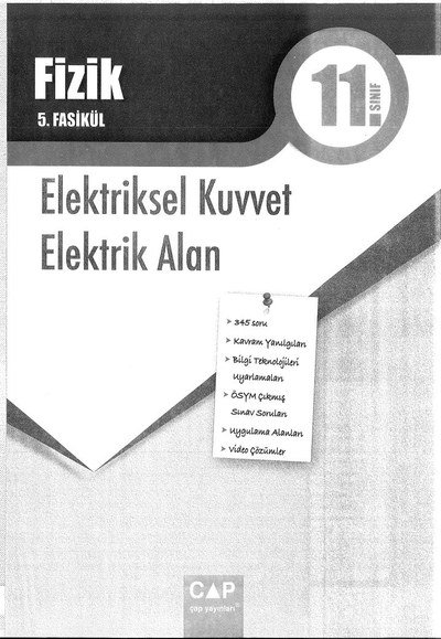 FİZİK 5. FASİKÜL ELEKTRİKSEL KUVVET ELEKTİK ALAN FotokoPink