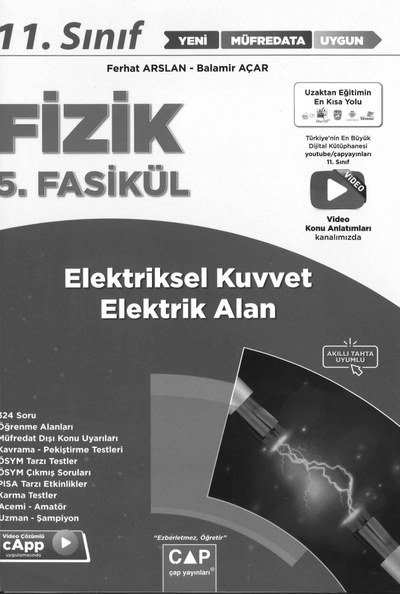 FİZİK 5. FASİKÜL ELEKTRİKSEL KUVVET ELEKTİK ALAN FotokoPink