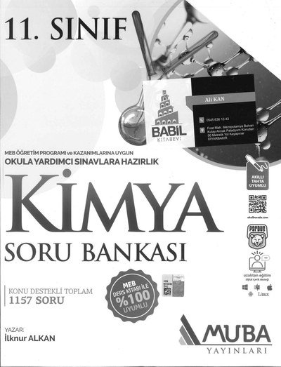 KİMYA SORU BANKASI 1157 SORU