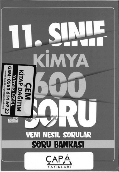 KİMYA 600 SORU YENİ NESİL SORULAR SORU BANKASI FotokoPink