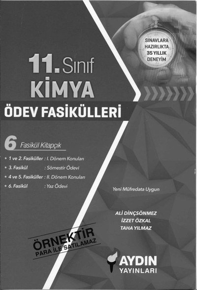 KİMYA ÖDEV FASİKÜLLERİ 6 FASİKÜL KİTAPÇIK FotokoPink