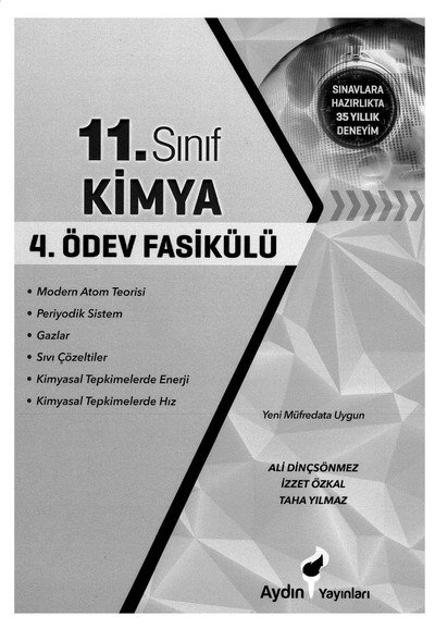 KİMYA 4. ÖDEV FASİKÜLÜ FotokoPink
