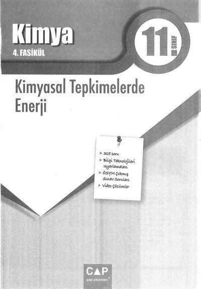 KİMYA 4. FASİKÜL KİMYASAL TEPKİMELERDE ENERJİ