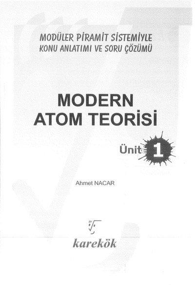 MODERN ATOM TEORİSİ ÜNİT 1 FotokoPink