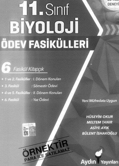BİYOLOJİ ÖDEV FASİKÜLLERİ 6 FASİKÜL KİTAPÇIK FotokoPink