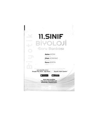 BİYOLOJİ SORU BANKASI FotokoPink