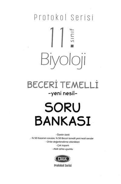 BİYOLOJİ BECERİ TEMELLİ YENİ NESİL SORU BANKASI FotokoPink
