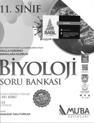 BİYOLOJİ SORU BANKASI OKULA YARDIMCI FotokoPink