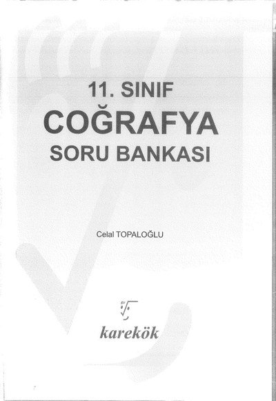 COĞRAFYA SORU BANKASI