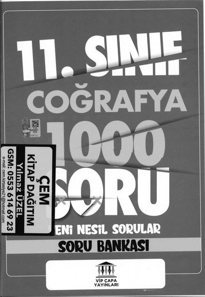 COĞRAFYA 1000 SORU YENİ NESİL SORULAR SORU BANKASI FotokoPink