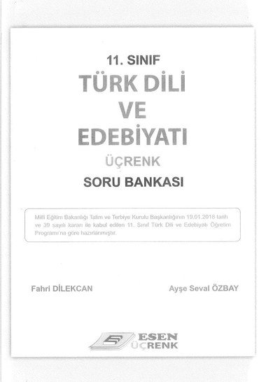 TÜRK DİLİ VE EDEBİYATI ÜÇRENK SORU BANKASI FotokoPink