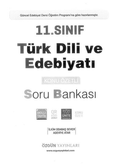 TÜRK DİLİ VE EDEBİYATI KONU ÖZETLİ SORU BANKASI FotokoPink