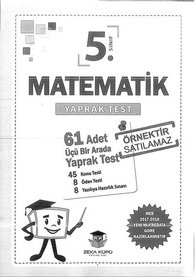 MATEMATİK YAPRAK TEST FotokoPink