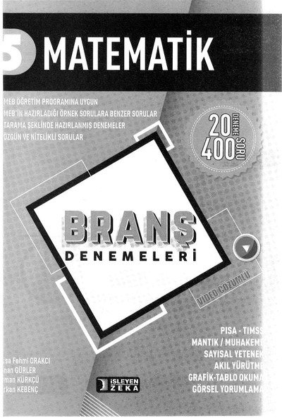 MATEMATİK BRANŞ DENEMELERİ