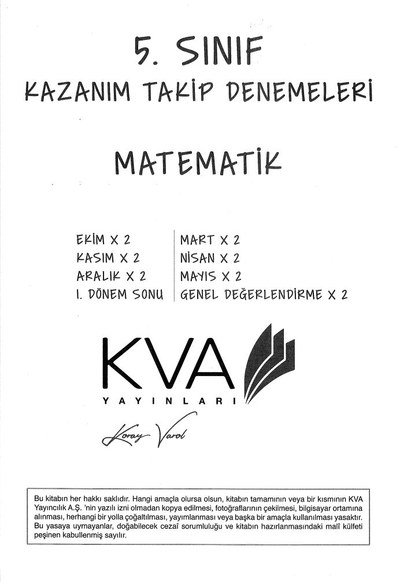 KAZANIM TAKİP DENEMELERİ MATEMATİK FotokoPink