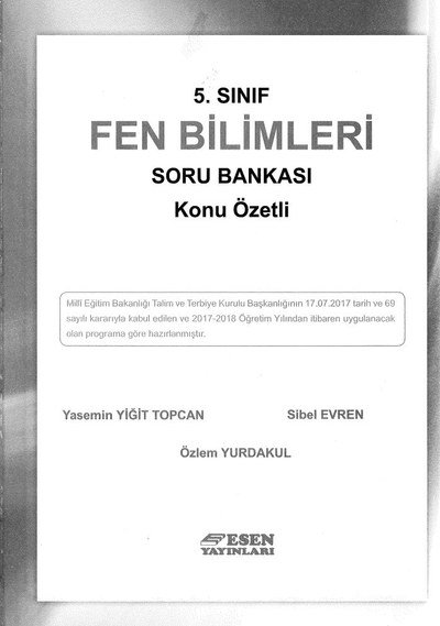 FEN BİLİMLERİ SORU BANKASI FotokoPink