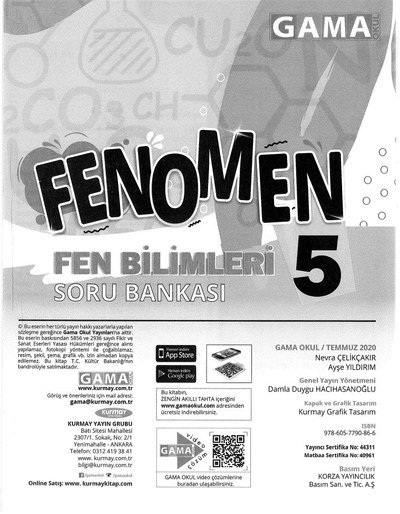 FENOMEN FEN BİLİMLERİ SORU BANKASI