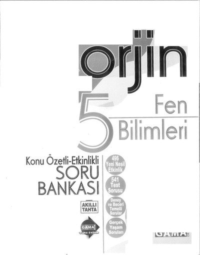 ORJİN FEN BİLİMLERİ SORU BANKASI