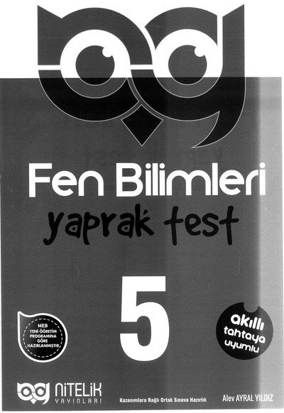 FEN BİLİMLERİ TEST