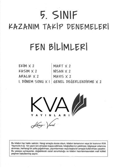 KAZANIM TAKİP DENEMELERİ FEN BİLİMLERİ FotokoPink