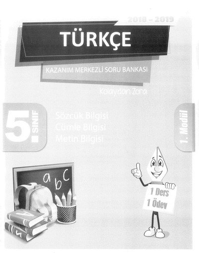 TÜRKÇE KAZANIM MERKEZLİ SORU BANKASI FotokoPink