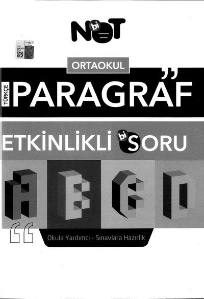 TÜRKÇE PARAGRAF ETKİNLİKLİ SORU FotokoPink