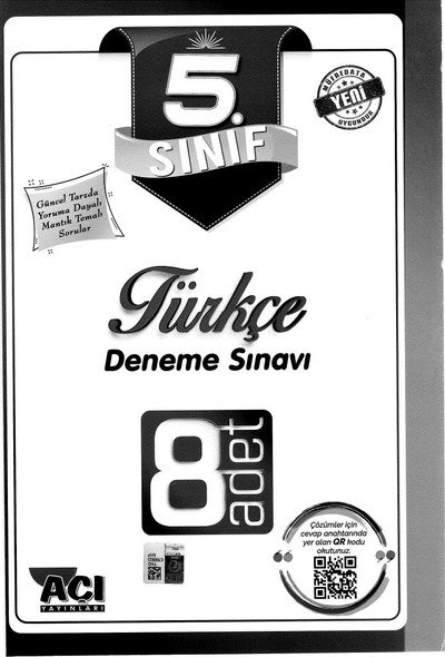 TÜRKÇE DENEME SINAVI 8 ADET FotokoPink