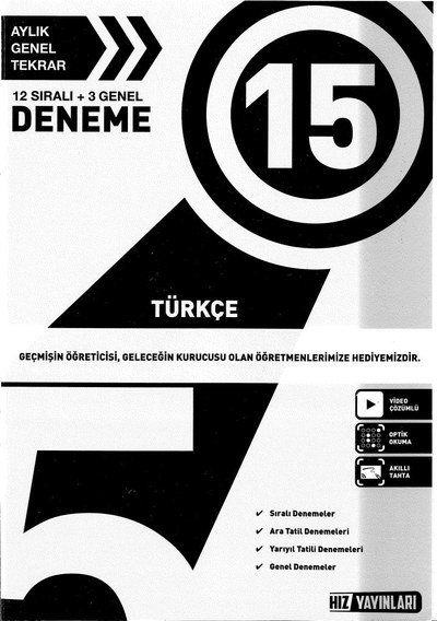 15 DENEME TÜRKÇE FotokoPink
