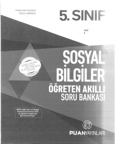 SOSYAL BİLGİLER ÖĞRETEN AKILLI SORU BANKASI