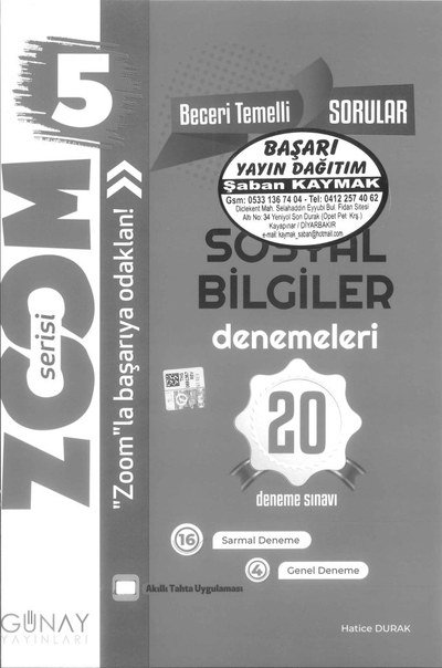 SOSYAL BİLGİLER DENEMELERİ 20 ADET FotokoPink