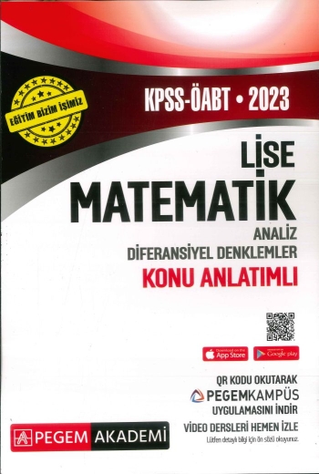 LİSE MATEMATİK ANALİZ DİF. DENKLEMLER KONU ANLATIMLI FotokoPink