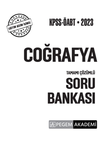 COĞRAFYA TAMAMI ÇÖZÜMLÜ SORU BANKASI FotokoPink