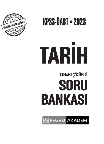 TARİH TAMAMI ÇÖZÜMLÜ SORU BANKASI FotokoPink