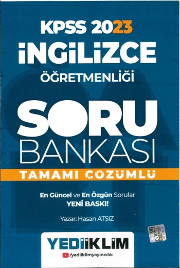 İNGİLİZCE ÖĞRETMENLİĞİ TAMAMI ÇÖZÜMLÜ SORU BANKASI