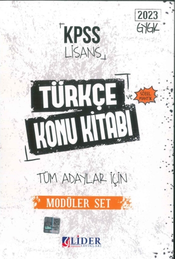 TÜRKÇE KONU KİTABI