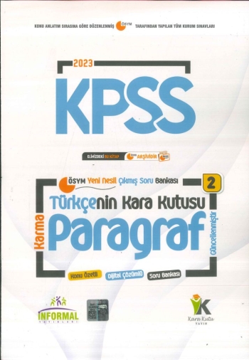 TÜRKÇENİN KARA KUTUSU PARAGRAF (KARMA) FotokoPink