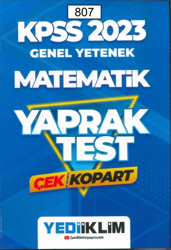 MATEMATİK ÇEK KOPART YAPRAK TEST