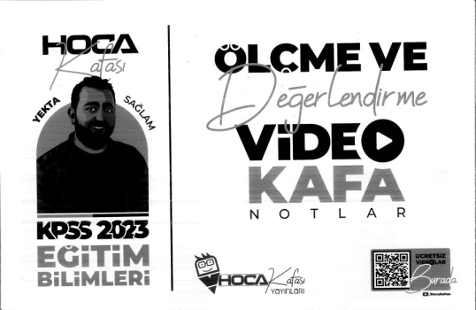 ÖLÇME VE DEĞERLENDİRME VİDEO KAFA NOTLAR FotokoPink