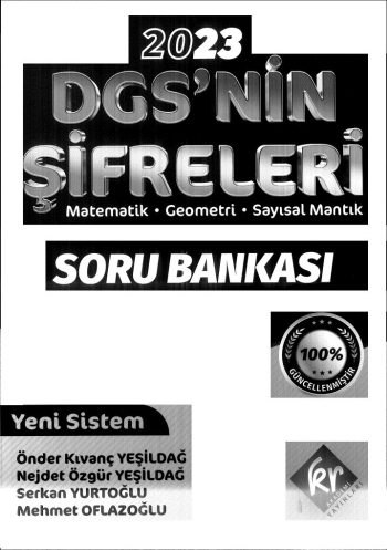 DGS'NİN ŞİFRELERİ MAT GEO SAYISAL MANTIK SORU BANKASI FotokoPink