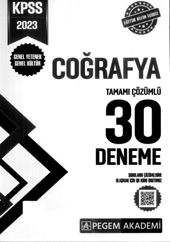 COĞRAFYA 30 DENEME TAMAMI ÇÖZÜMLÜ FotokoPink