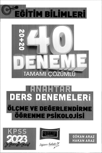 ANAHTAR 40 DENEME ÖLÇME DEĞER. ÖĞRENME PSİKOLOJİSİ