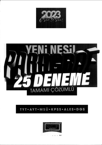 YENİ NESİL PARAGRAF 25 DENEME ÇÖZÜÖMLÜ FotokoPink