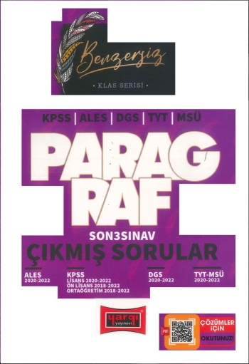 KLAS SERİSİ PARAGRAF ÇIKMIŞ SORULAR (ALES-DGS-KPSS-TYT-MSÜ) FotokoPink