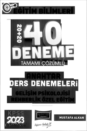 ANAHTAR SERİSİ 40 DENEME ÇÖZÜMLÜ GELİŞİM PSİKOLOJİSİ-REHBERLİK ÖZEL EĞİTİM FotokoPink