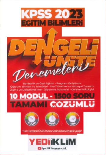 DENGELİ ÜNİTE DENEMELERİ 1500 SORU TAMAMI ÇÖZÜMLÜ SORU BANKASI (10 MODÜL) FotokoPink