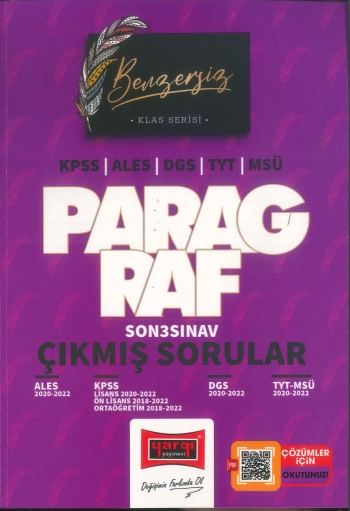 KLAS SERİSİ PARAGRAF ÇIKMIŞ SORULAR (ALES-KPSS-DGS-TYT-MSÜ) 2020-2022 FotokoPink