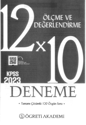 ÖLÇME VE DEĞERLENDİRME 12*10 ÇÖZÜMLÜ DENEME FotokoPink