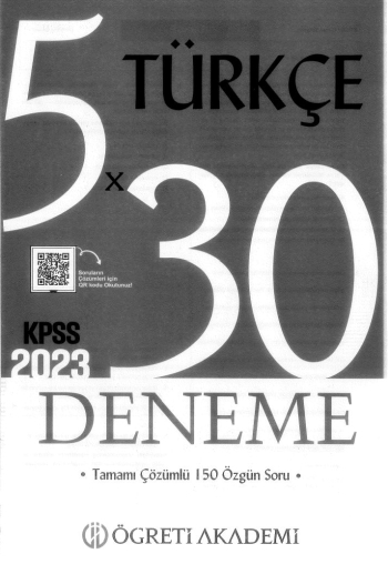 TÜRKÇE 5*30 DENEME ÇÖZÜMLÜ FotokoPink